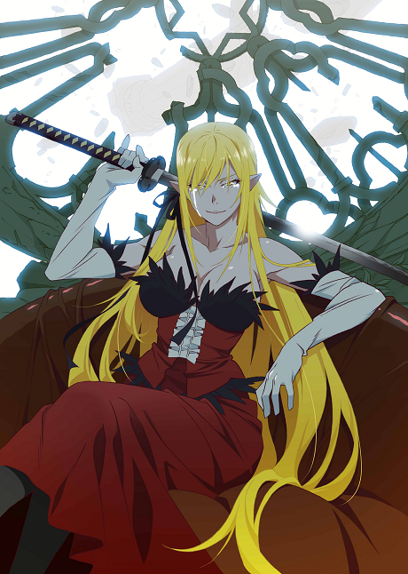 Pôster de Kizumonogatari Part 3: Reiketsu